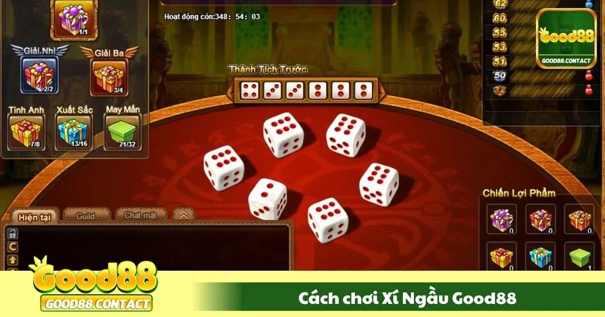 Hướng Dẫn Cách Chơi Xí Ngầu Good88 Cho Người Mới Chơi 2 Luật chơi và bản cược xí ngầu